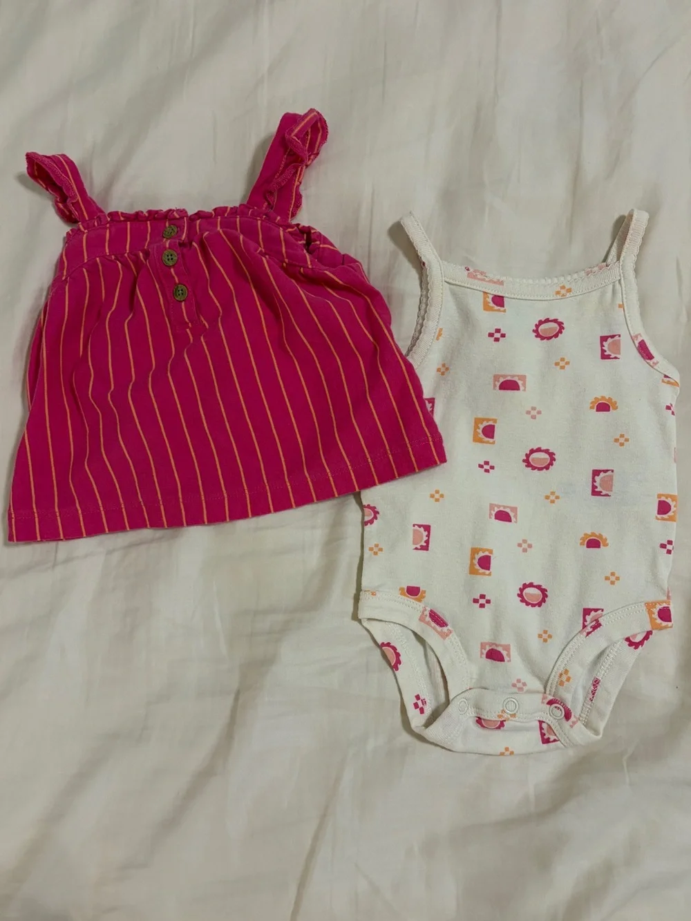 2pc. Carter's baby girl tanks